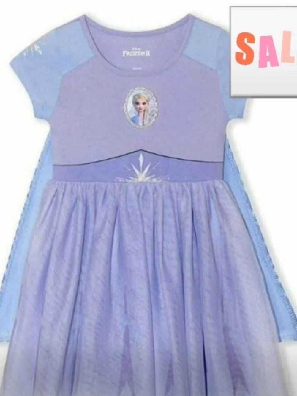 Toddler Disney Lavender and Light Blue Elsa Girls' Dress